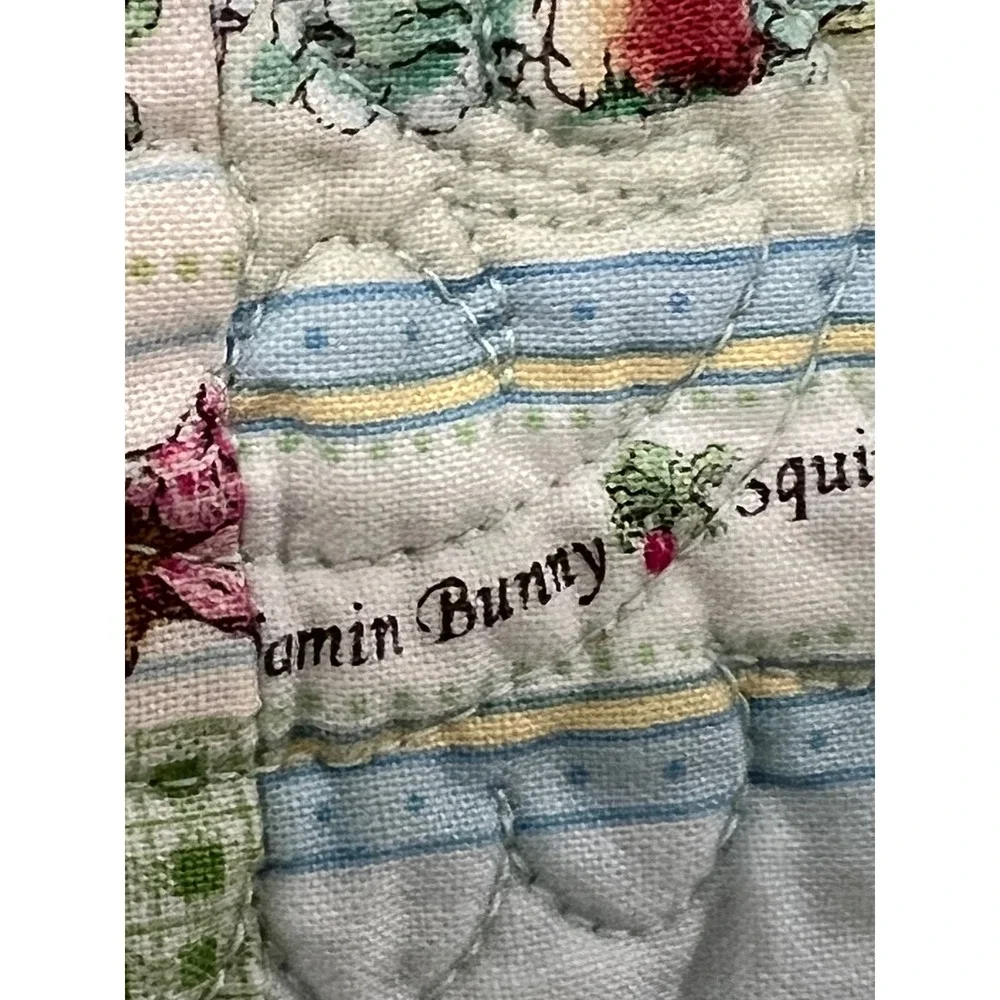 Beatrix Potter Peter Rabbit Baby‎ Quilt 42x36 Pastel Patchwork Nursery